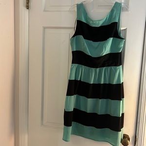 Teal and Black Dress by B. Darlin Size 7/8